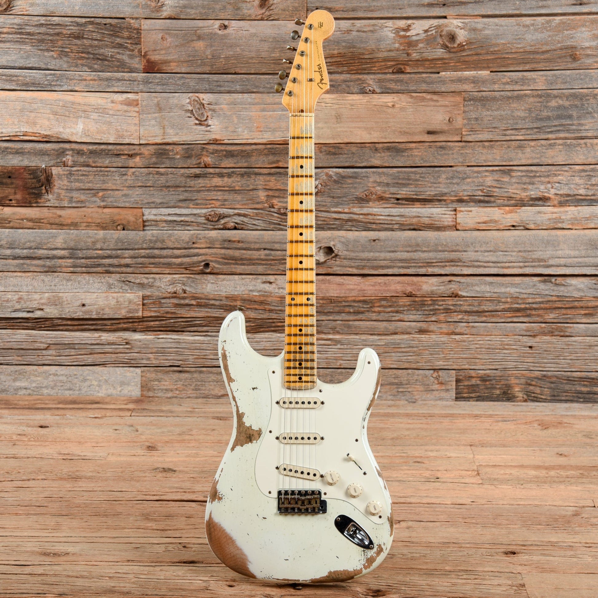 Fender Custom Shop 1956 Stratocaster Relic Olympic White 2020 Electric Guitars / Solid Body