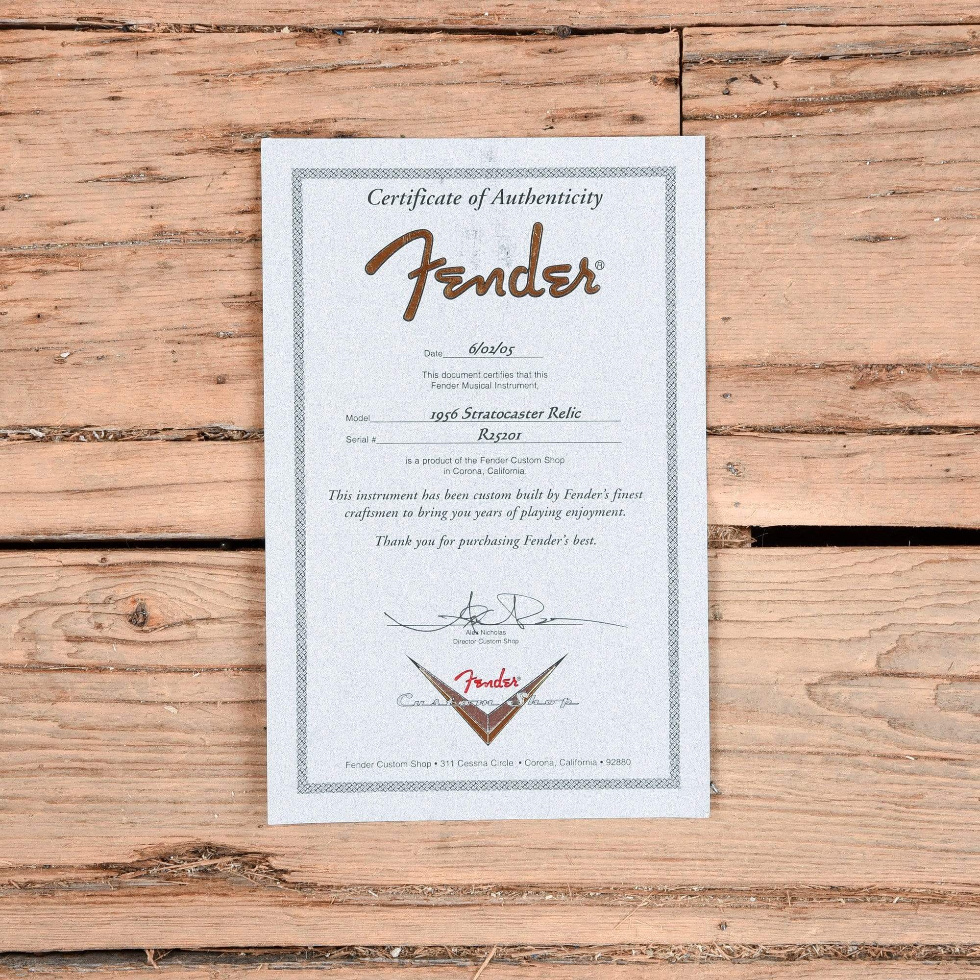 Fender Custom Shop 1956 Stratocaster Relic Sunburst 2005 Electric Guitars / Solid Body