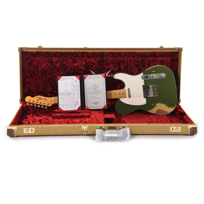 Fender Custom Shop 1956 Telecaster Heavy Relic Cadillac Green over HLE Gold Master Built by Todd Krause Electric Guitars / Solid Body