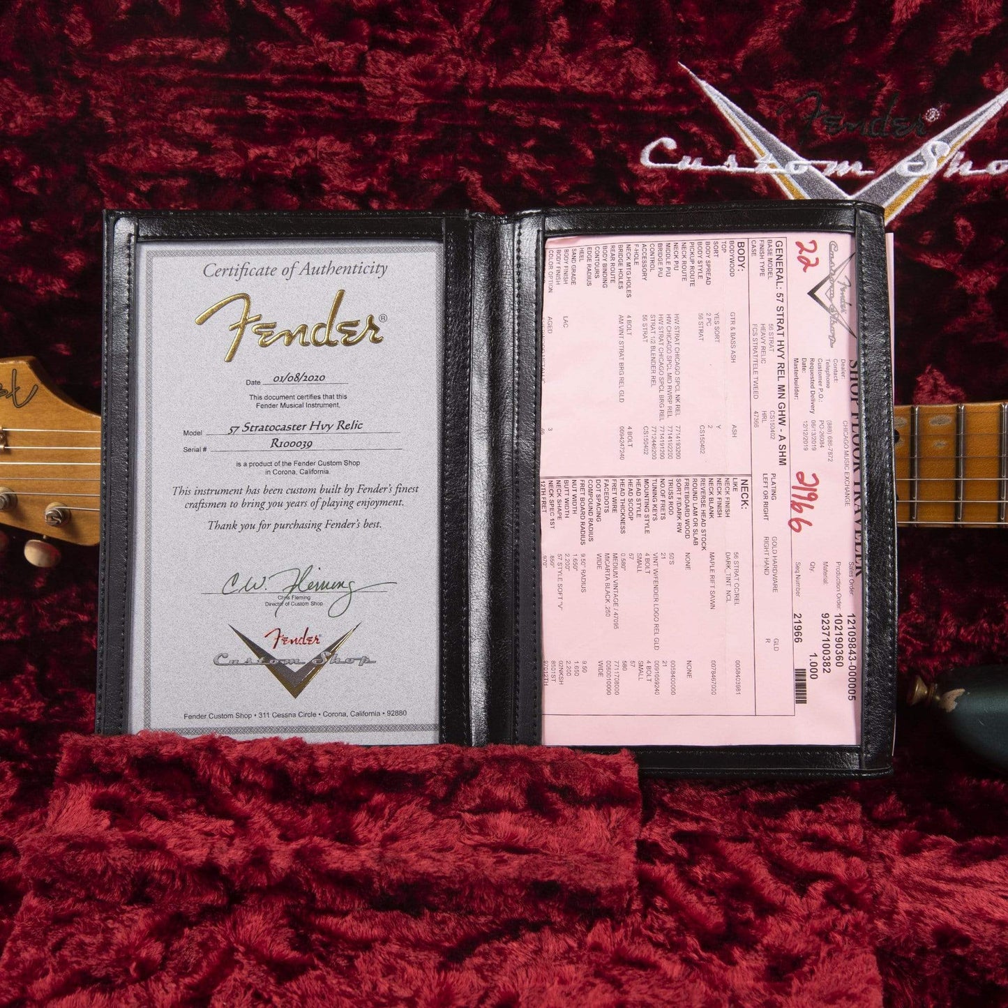 Fender Custom Shop 1957 Stratocaster "Chicago Special" Heavy Relic Aged Sherwood Green Metallic w/Gold Hardware Electric Guitars / Solid Body