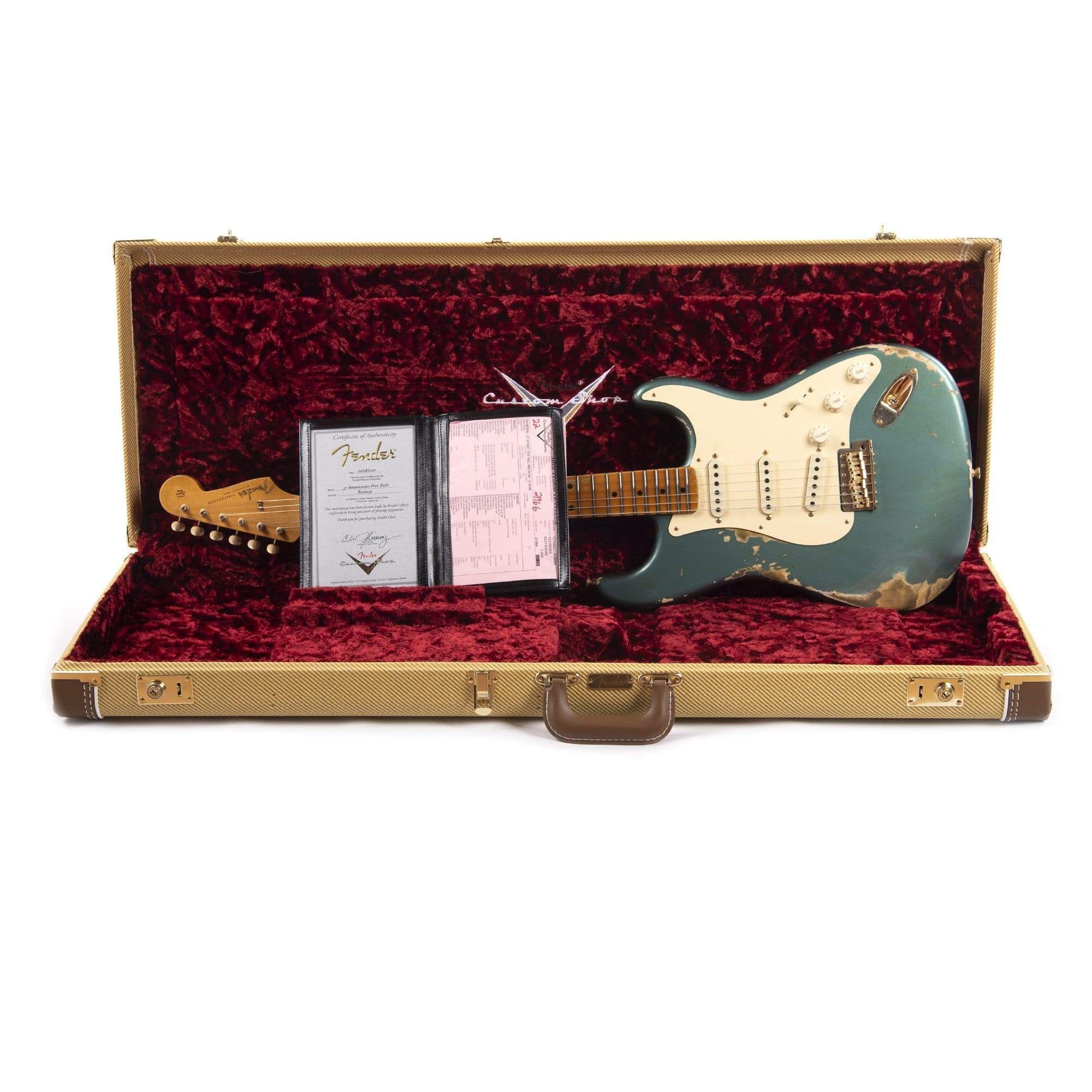 Fender Custom Shop 1957 Stratocaster "Chicago Special" Heavy Relic Aged Sherwood Green Metallic w/Gold Hardware Electric Guitars / Solid Body