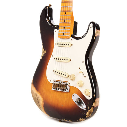 Fender Custom Shop 1957 Stratocaster "Chicago Special" Heavy Relic Aged Wide Fade Chocolate 2-Tone Sunburst Electric Guitars / Solid Body