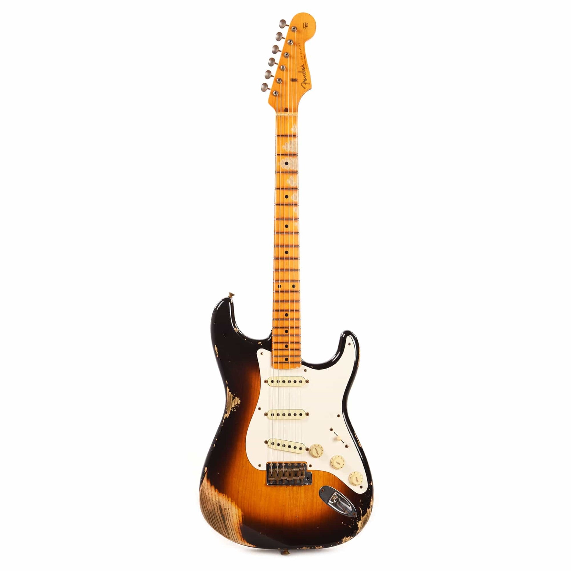 Fender Custom Shop 1957 Stratocaster "Chicago Special" Heavy Relic Aged Wide Fade Chocolate 2-Tone Sunburst Electric Guitars / Solid Body