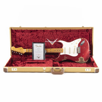 Fender Custom Shop 1957 Stratocaster "Chicago Special" Heavy Relic Faded/Aged Red Sparkle Electric Guitars / Solid Body