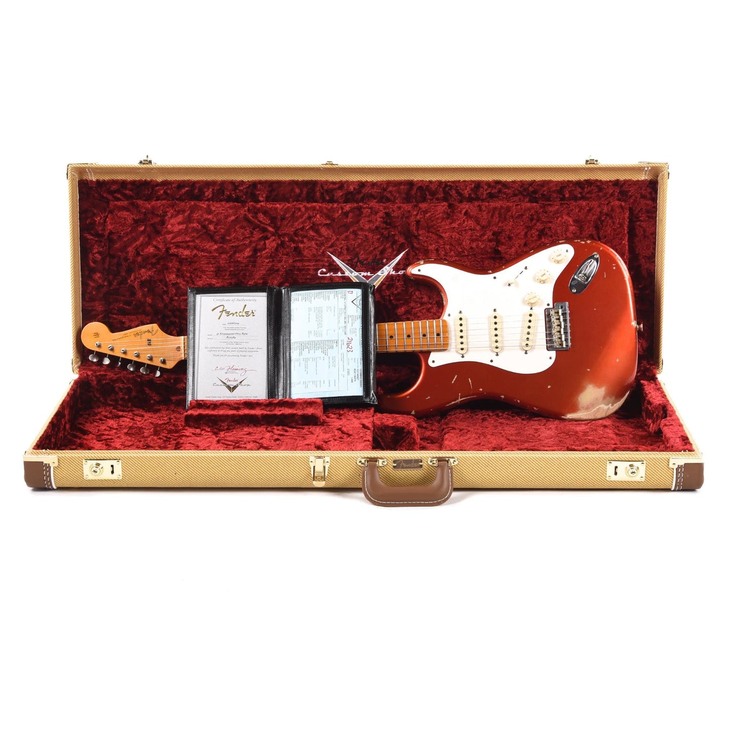 Fender Custom Shop 1957 Stratocaster "Chicago Special" Heavy Relic Super Faded/Aged Candy Apple Red Electric Guitars / Solid Body