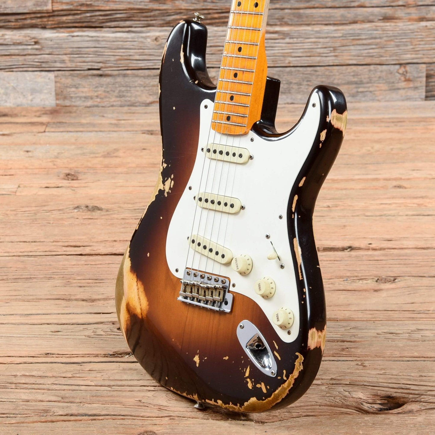 Fender Custom Shop 1957 Stratocaster "Chicago Special" Heavy Relic Wide Fade Chocolate 2-Color Sunburst 2019 Electric Guitars / Solid Body
