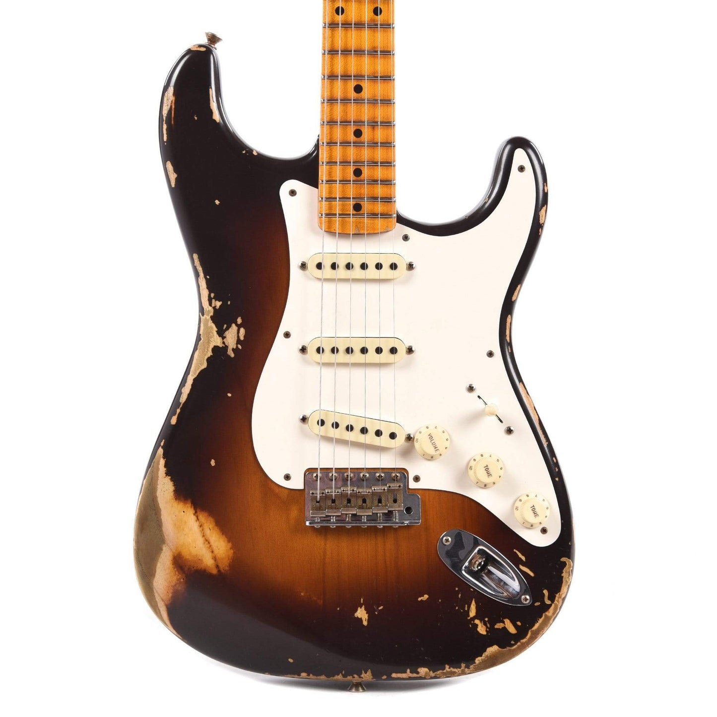 Fender Custom Shop 1957 Stratocaster "Chicago Special" Heavy Relic Wide Fade Chocolate 2-Color Sunburst Electric Guitars / Solid Body