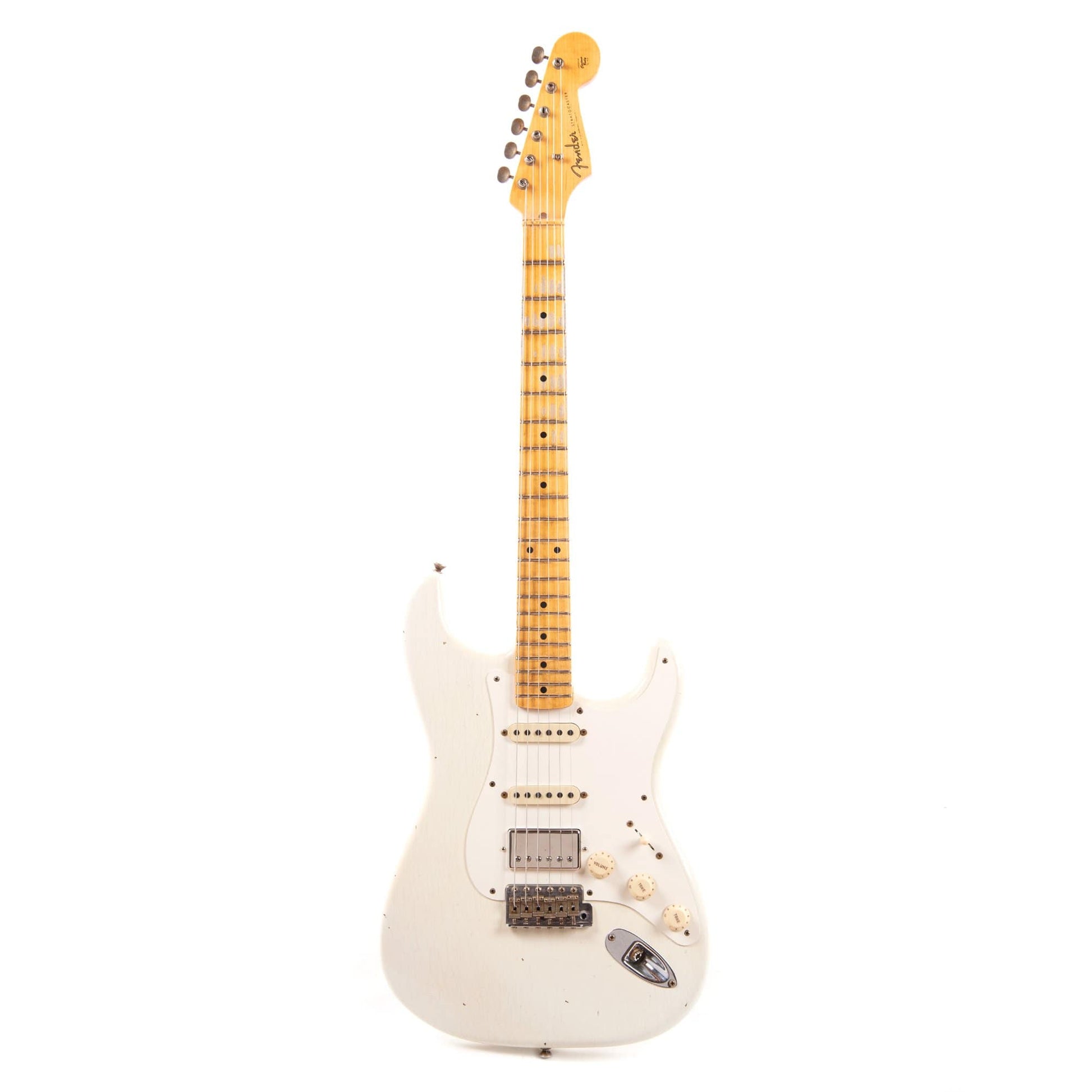 Fender Custom Shop 1957 Stratocaster "Chicago Special" HSS Journeyman Relic Super Aged Olympic White w/Lollar Low-Wind Imperial Electric Guitars / Solid Body