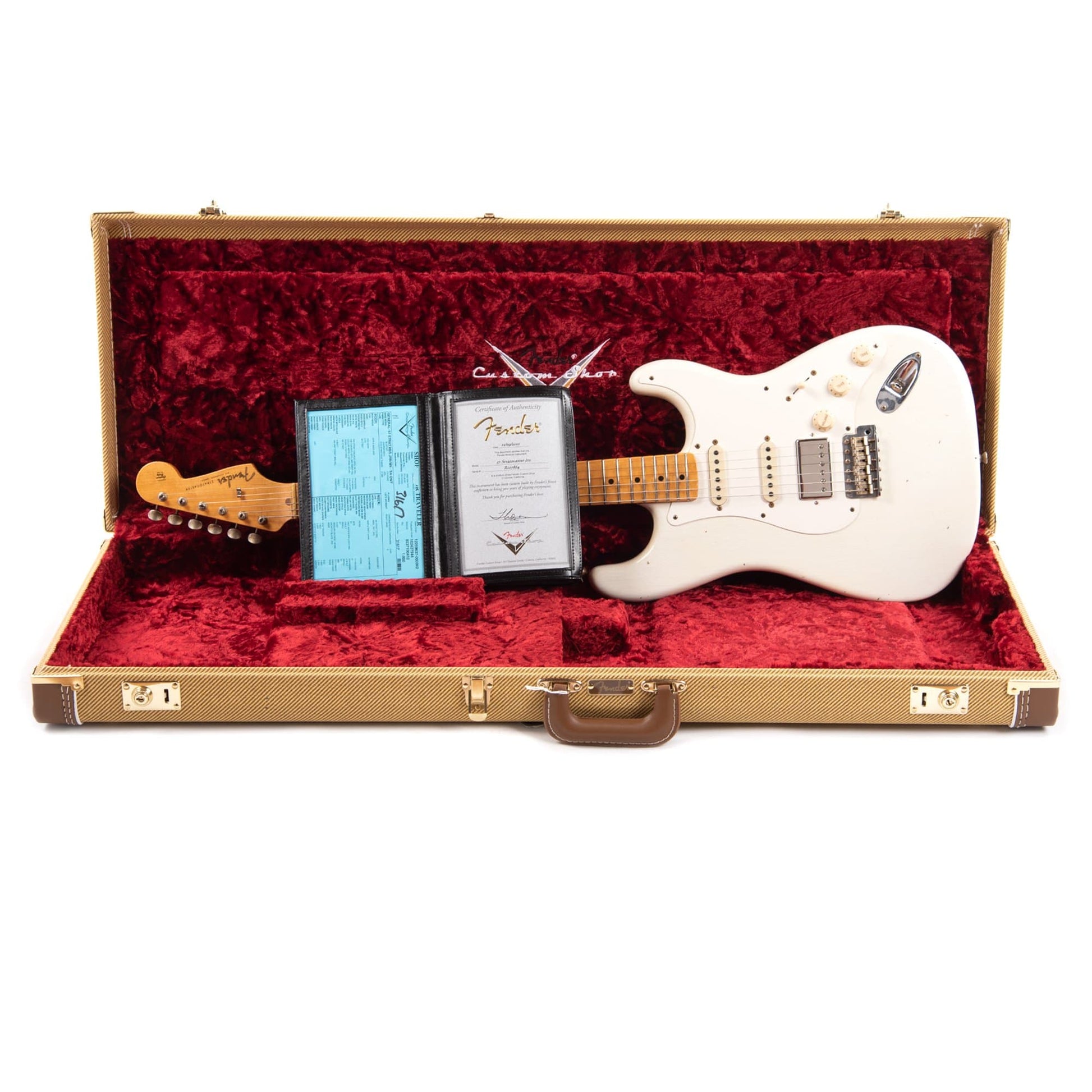 Fender Custom Shop 1957 Stratocaster "Chicago Special" HSS Journeyman Relic Super Aged Olympic White w/Lollar Low-Wind Imperial Electric Guitars / Solid Body