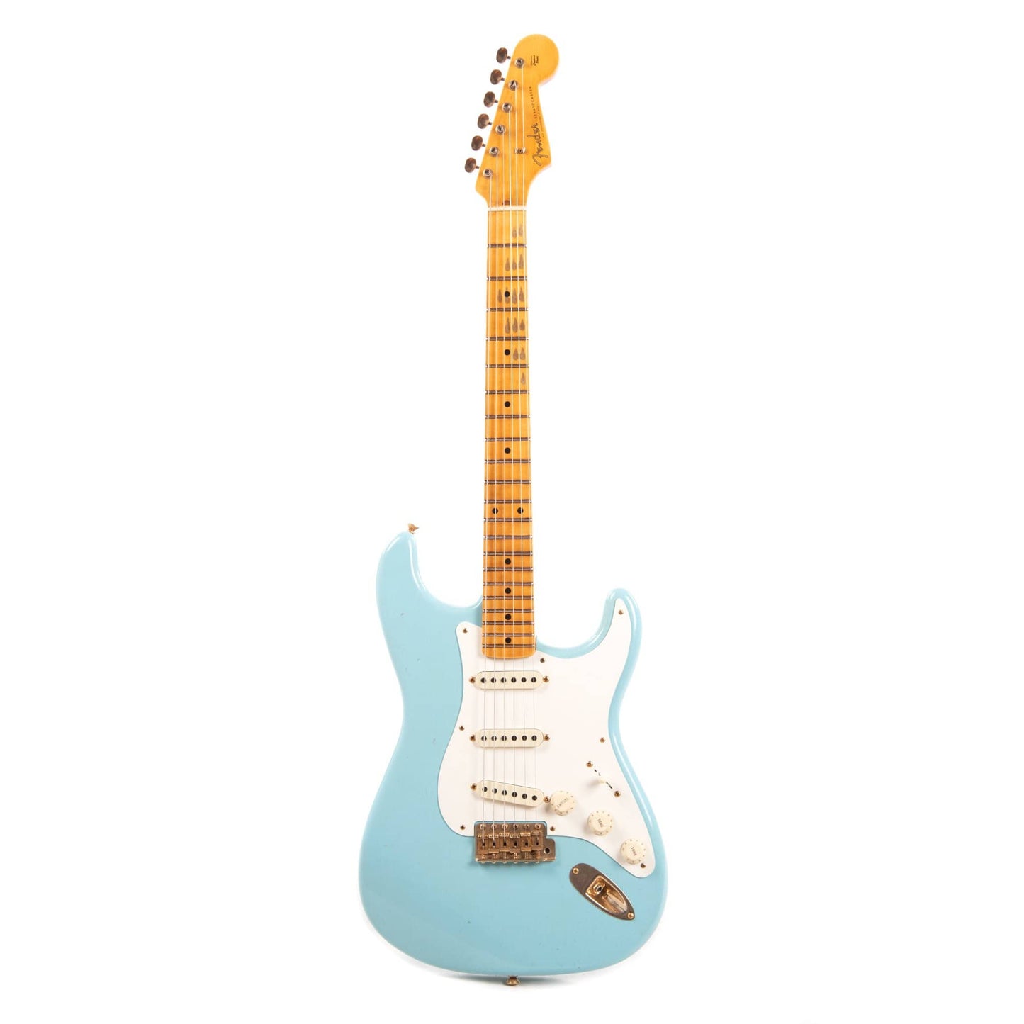 Fender Custom Shop 1957 Stratocaster "Chicago Special" Journeyman Relic Faded/Aged Daphne Blue w/Gold Hardware Electric Guitars / Solid Body
