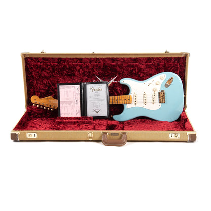 Fender Custom Shop 1957 Stratocaster "Chicago Special" Journeyman Relic Faded/Aged Daphne Blue w/Gold Hardware Electric Guitars / Solid Body