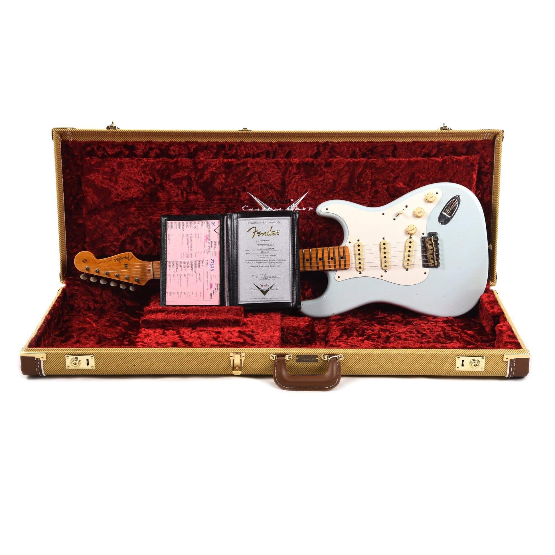 Fender Custom Shop 1957 Stratocaster "Chicago Special" Journeyman Relic Super Faded/Aged Sonic Blue Electric Guitars / Solid Body
