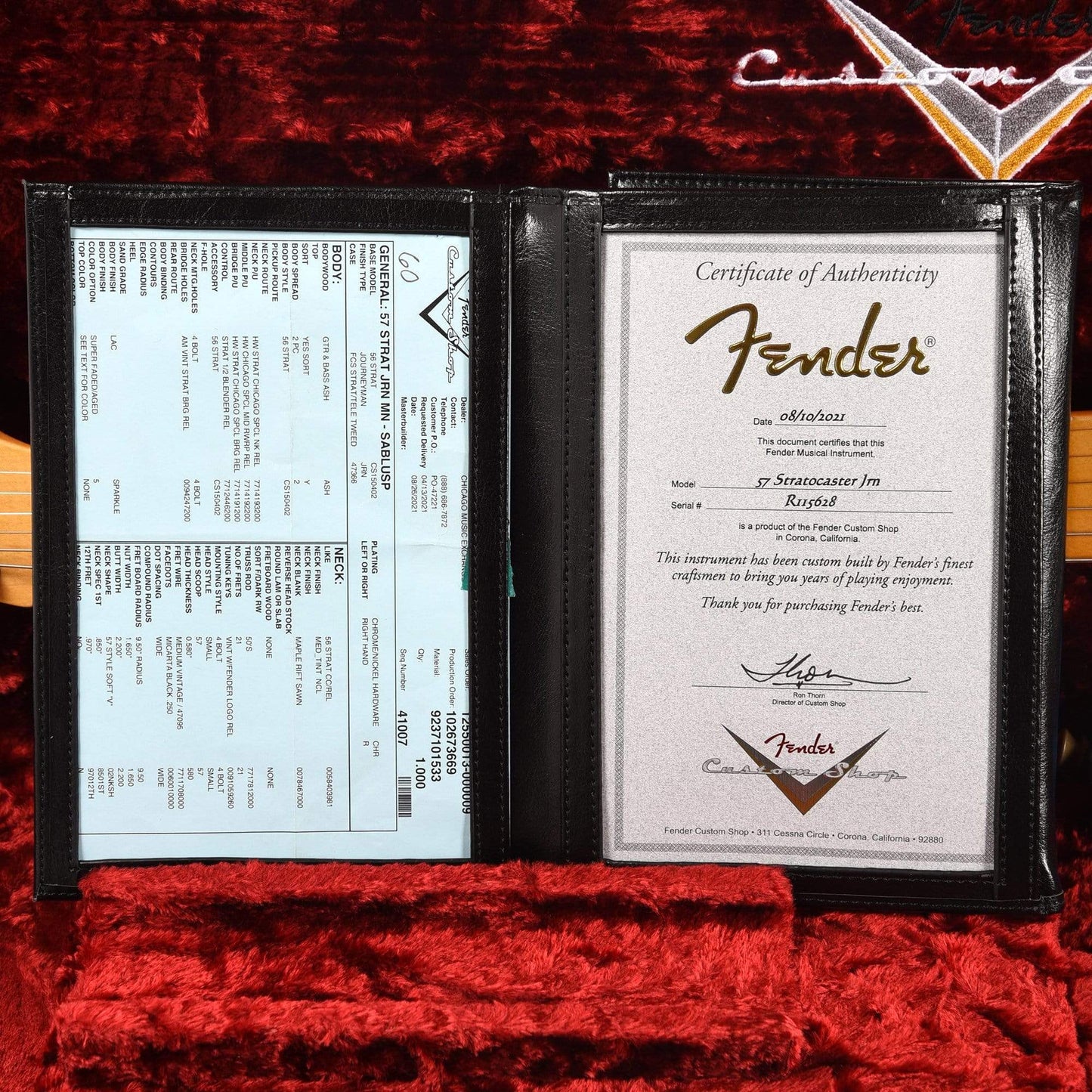 Fender Custom Shop 1957 Stratocaster "Chicago Special" Journeyman Super Aged Blue Sparkle w/Gold Anodized Pickguard Electric Guitars / Solid Body