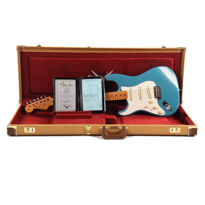 Fender Custom Shop 1957 Stratocaster "Chicago Special" LEFTY NOS Aged Taos Turquoise Sparkle w/3A Birdseye Neck Electric Guitars / Solid Body