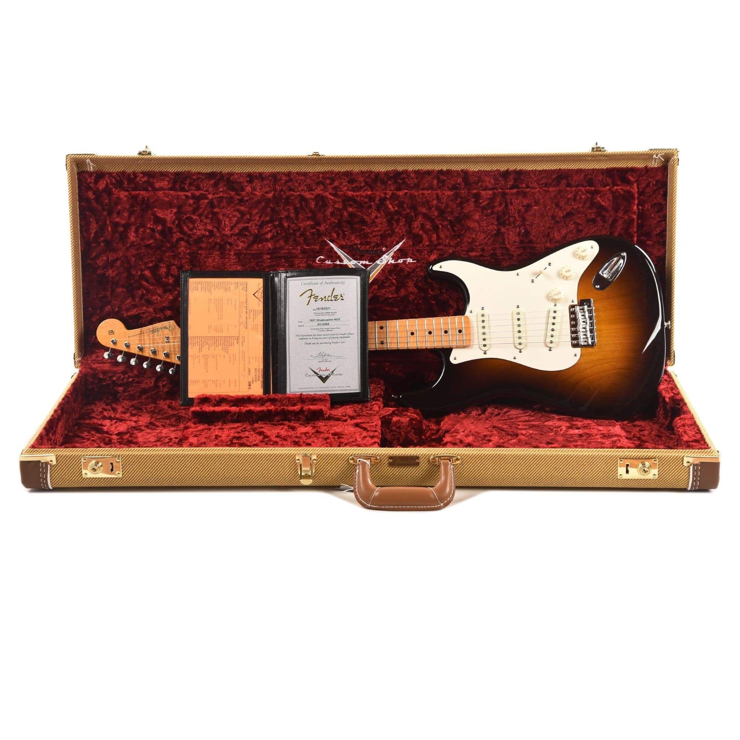 Fender Custom Shop 1957 Stratocaster "Chicago Special" NOS Wide Fade Chocolate 2-Tone Sunburst w/AAA Flame Neck Electric Guitars / Solid Body