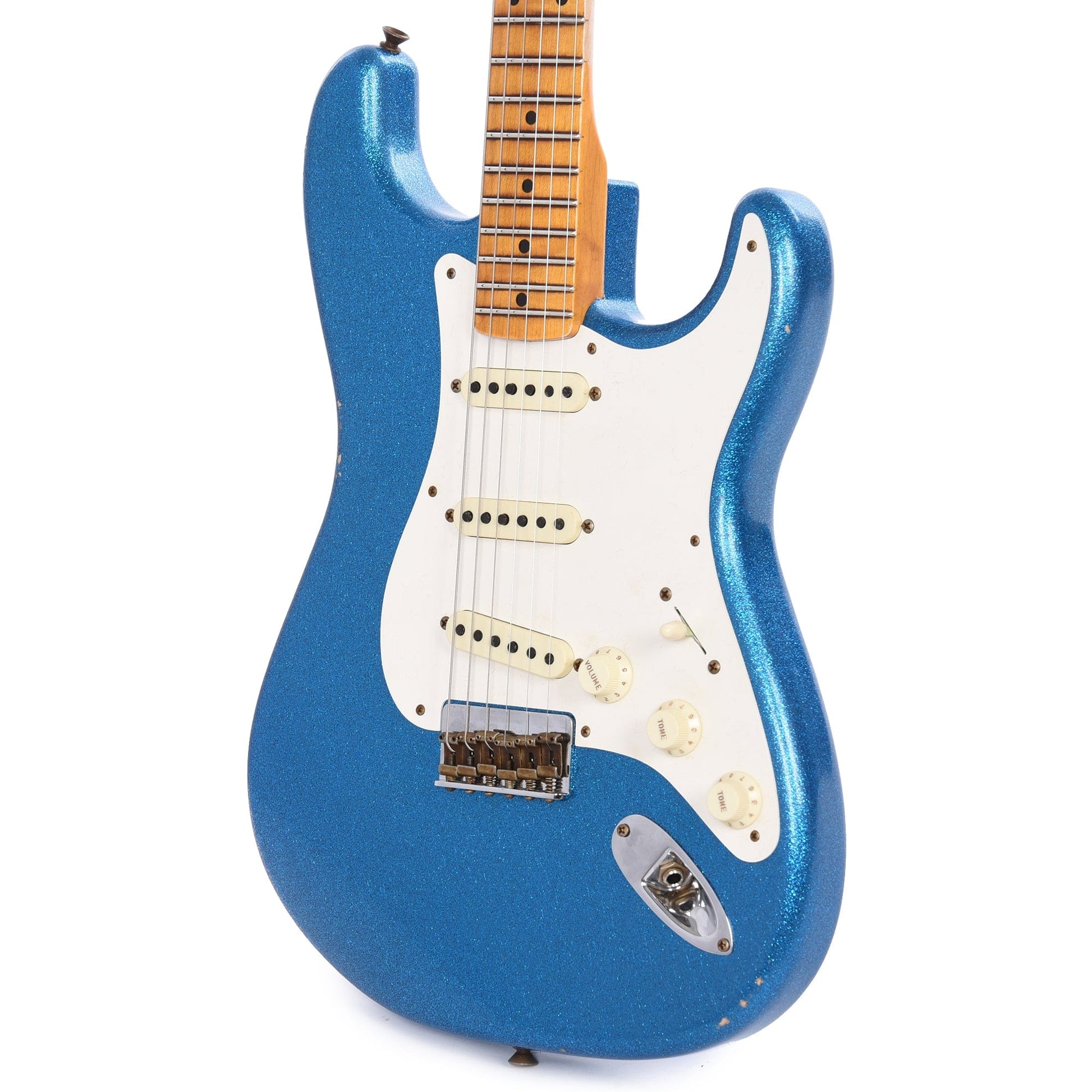 Fender Custom Shop 1957 Stratocaster Hardtail "Chicago Special" Relic Aged Blue Sparkle Electric Guitars / Solid Body