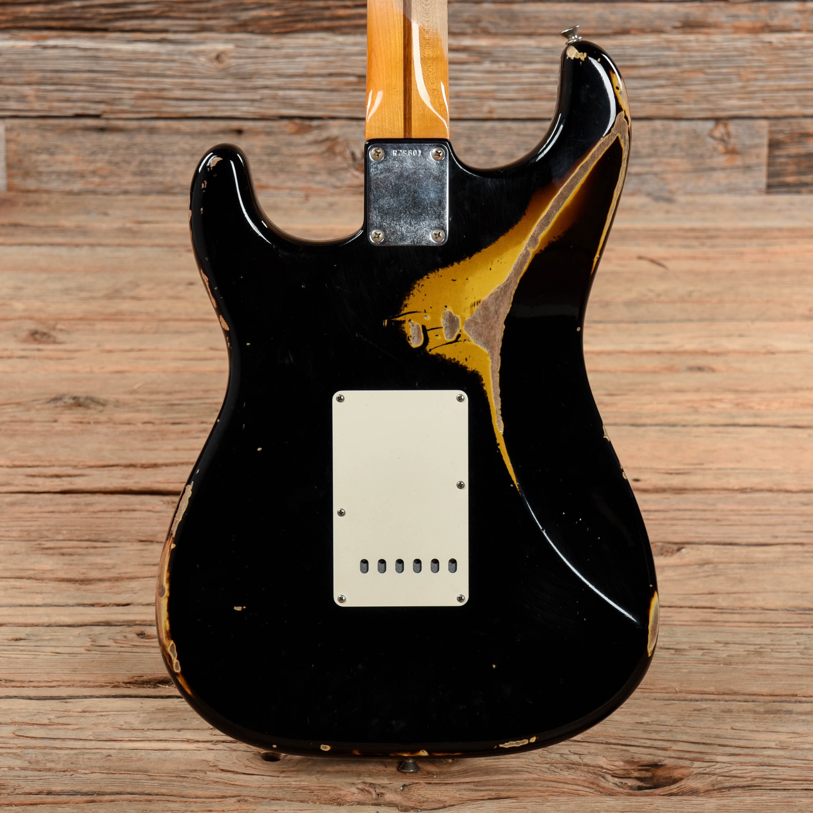Fender Custom Shop 1957 Stratocaster Heavy Relic Faded Black Over Sunburst 2014 Electric Guitars / Solid Body