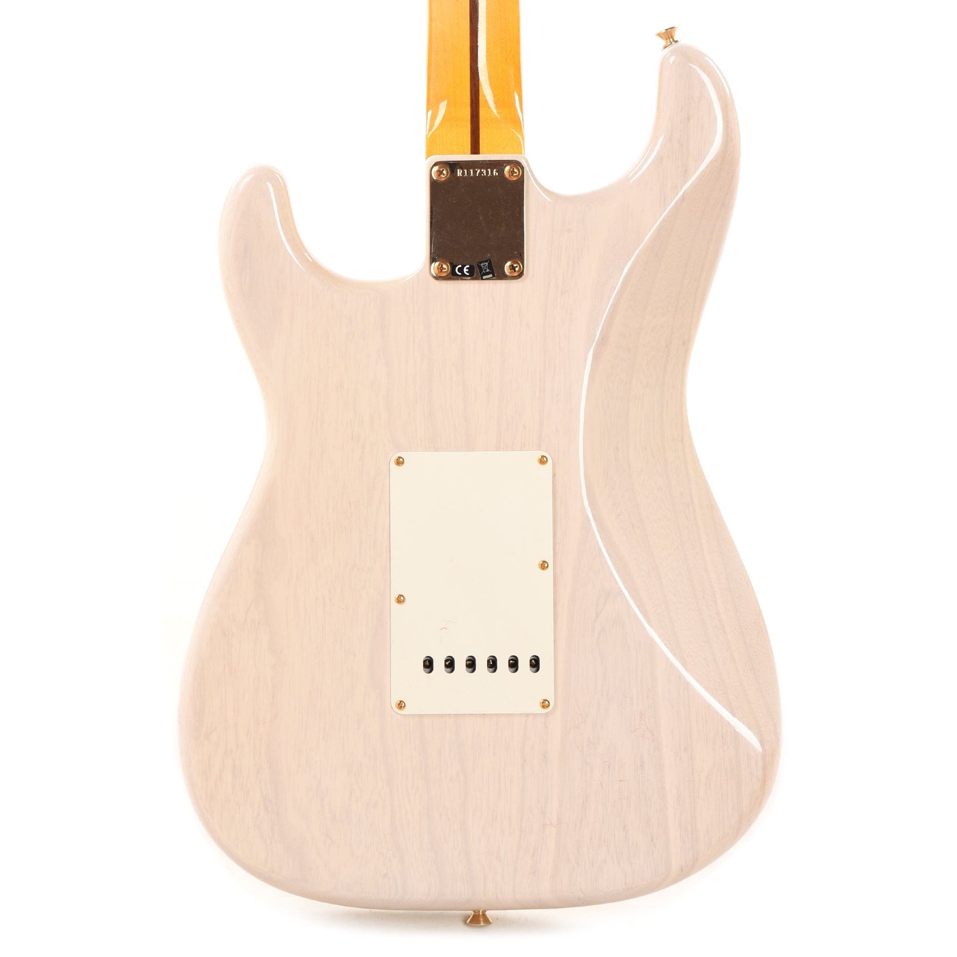 Fender Custom Shop 1957 Stratocaster HSS "Chicago Special" Deluxe Closet Classic Aged White Blonde w/Lollar Imperial, AA Flame Quartersawn Neck, & Gold Hardware Electric Guitars / Solid Body