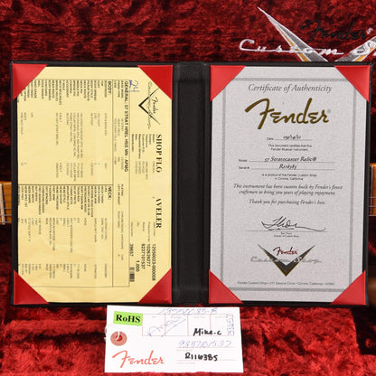 Fender Custom Shop 1957 Stratocaster HSS "Chicago Special" Heavy Relic Aged Firemist Gold w/Lollar Imperial & Black Aluminum Pickguard Electric Guitars / Solid Body