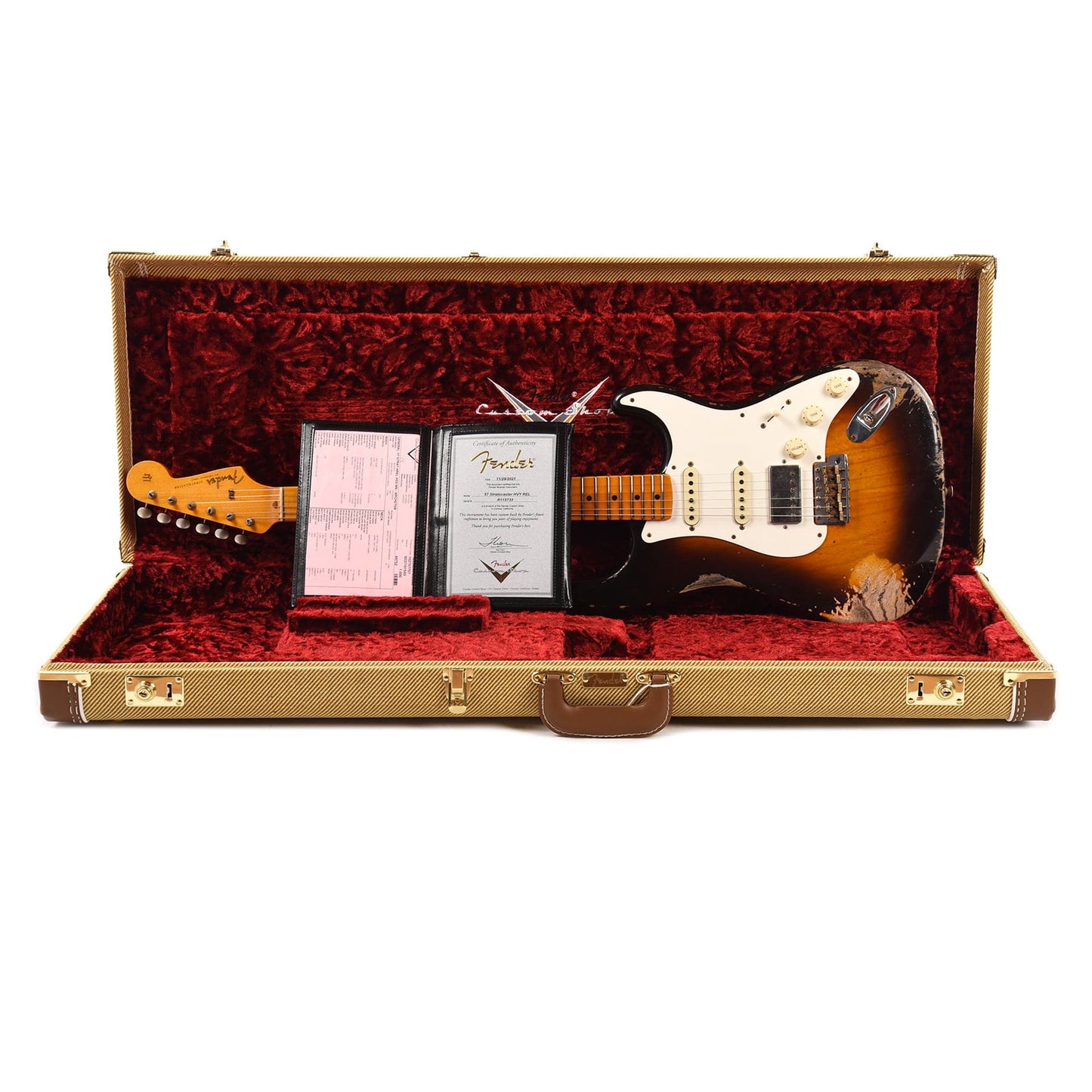 Fender Custom Shop 1957 Stratocaster HSS "Chicago Special" Heavy Relic Wide Fade Chocolate 2-Tone Sunburst w/Lollar Imperial Electric Guitars / Solid Body