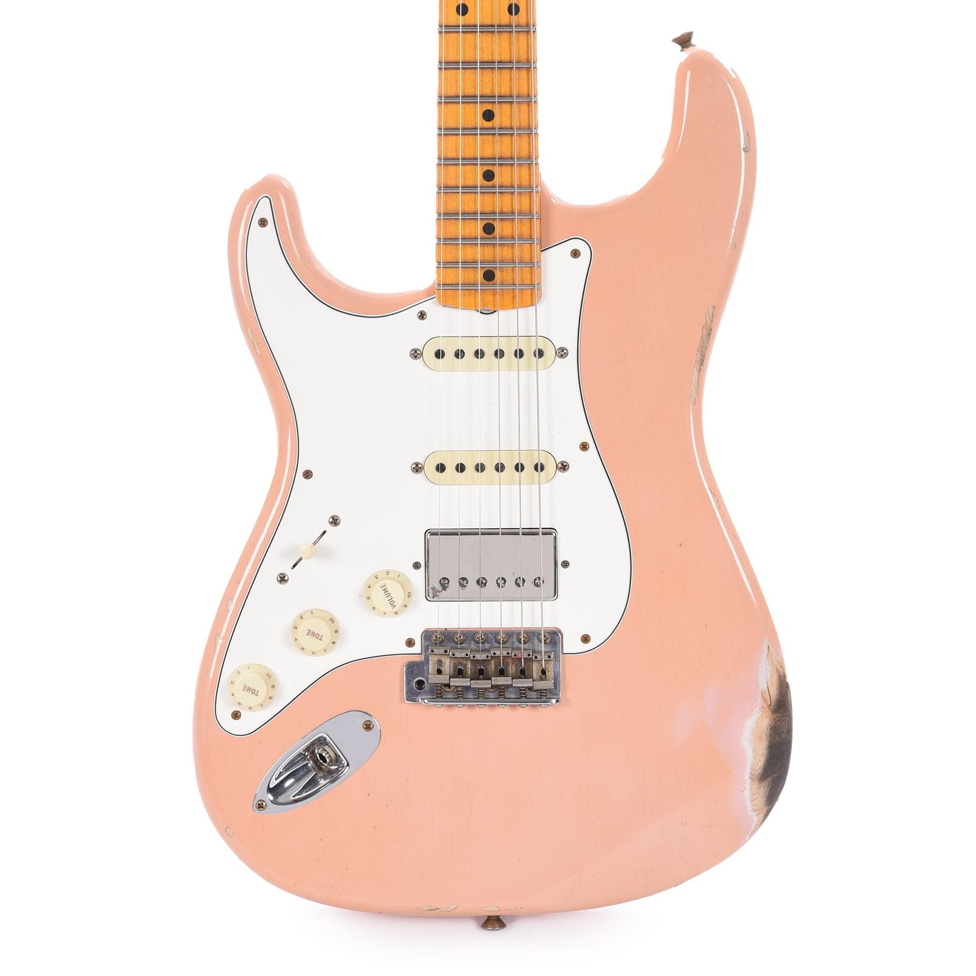 Fender Custom Shop 1957 Stratocaster HSS "Chicago Special" LEFTY Relic Aged Shell Pink w/Lollar Imperial Electric Guitars / Solid Body