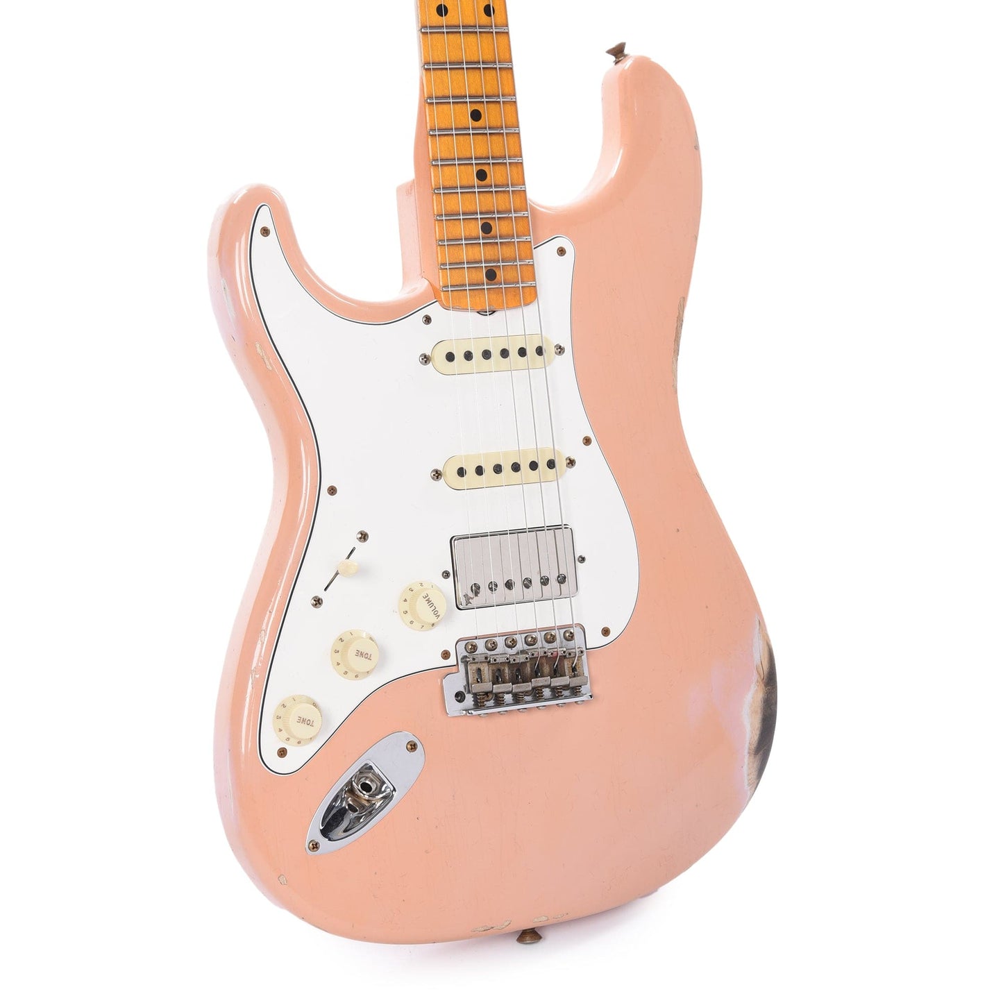 Fender Custom Shop 1957 Stratocaster HSS "Chicago Special" LEFTY Relic Aged Shell Pink w/Lollar Imperial Electric Guitars / Solid Body