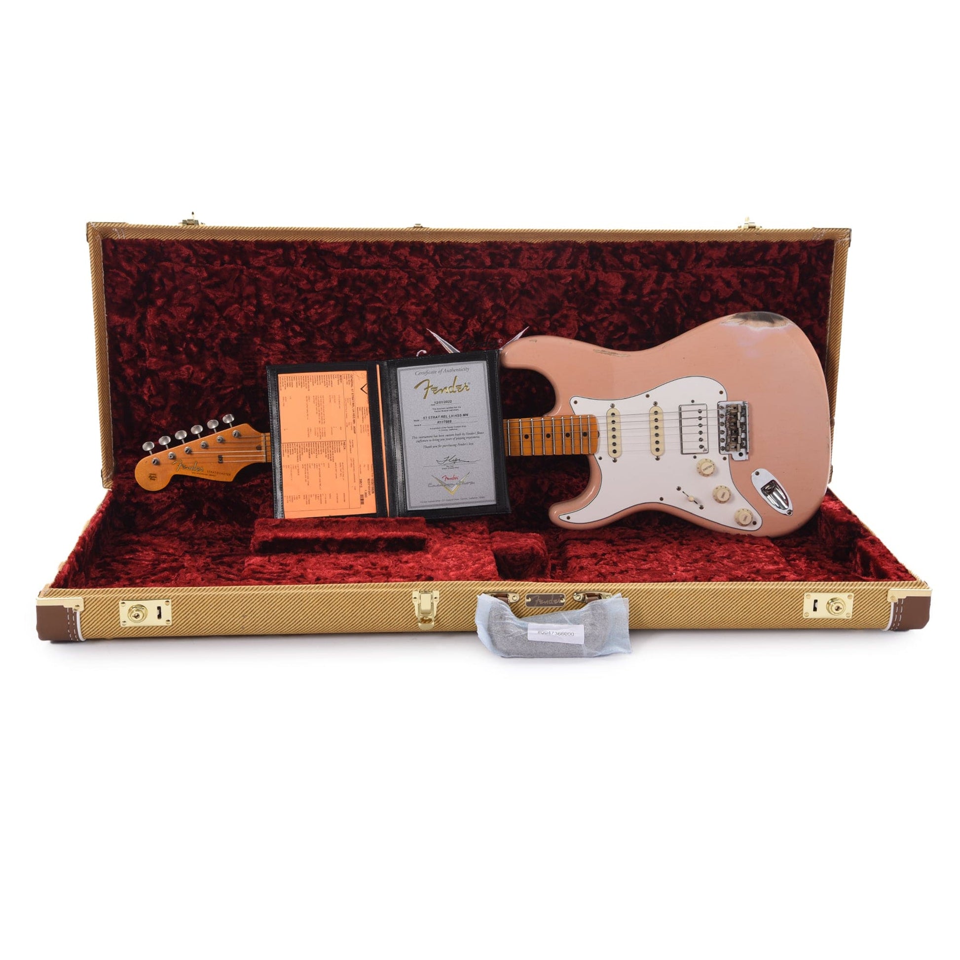 Fender Custom Shop 1957 Stratocaster HSS "Chicago Special" LEFTY Relic Aged Shell Pink w/Lollar Imperial Electric Guitars / Solid Body