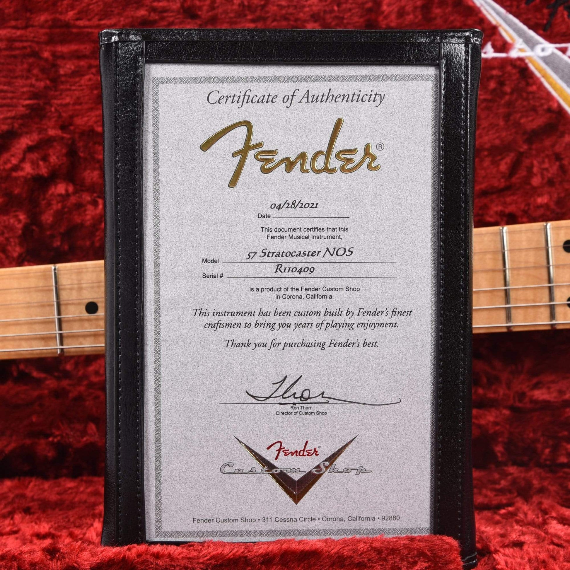 Fender Custom Shop 1957 Stratocaster HSS "Chicago Special" NOS Aged Black w/AAA Flame Maple Neck w/Lollar Imperial Low Wind Humbucker Electric Guitars / Solid Body