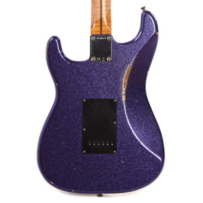 Fender Custom Shop 1957 Stratocaster HSS "Chicago Special" Relic Faded/Aged Purple Sparkle w/Black Plastics & Lollar Imperial Low-Wind Humbucker Electric Guitars / Solid Body