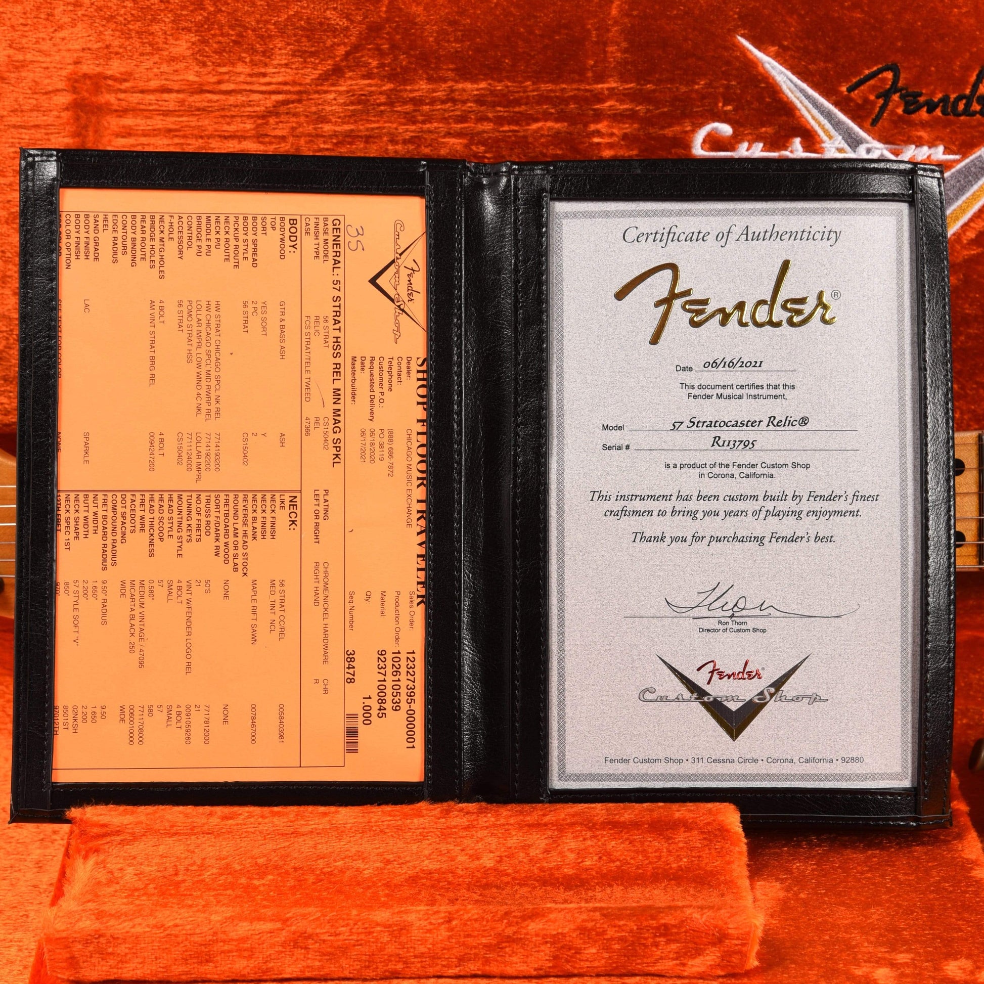 Fender Custom Shop 1957 Stratocaster HSS "Chicago Special" Relic Magenta Sparkle w/Lollar Imperial Low Wind Humbucker Electric Guitars / Solid Body