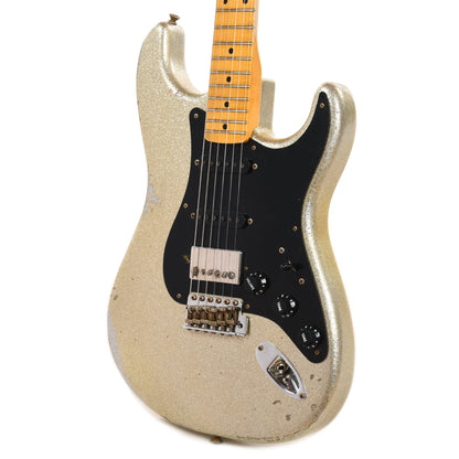 Fender Custom Shop 1957 Stratocaster HSS "Chicago Special" Relic Super Aged Silver Sparkle w/Black Plastics & Lollar Imperial Low-Wind Humbucker Electric Guitars / Solid Body
