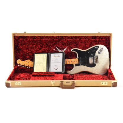 Fender Custom Shop 1957 Stratocaster HSS "Chicago Special" Relic Super Aged Silver Sparkle w/Black Plastics & Lollar Imperial Low-Wind Humbucker Electric Guitars / Solid Body
