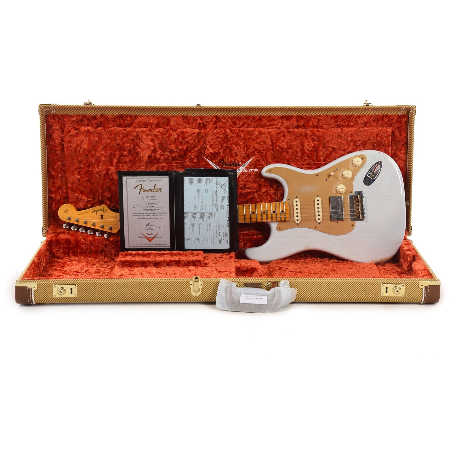 Fender Custom Shop 1957 Stratocaster HSS "Chicago Special" Relic Super Aged Trans Sonic Blue w/Lollar Imperial & Gold Anodized Pickguard Electric Guitars / Solid Body