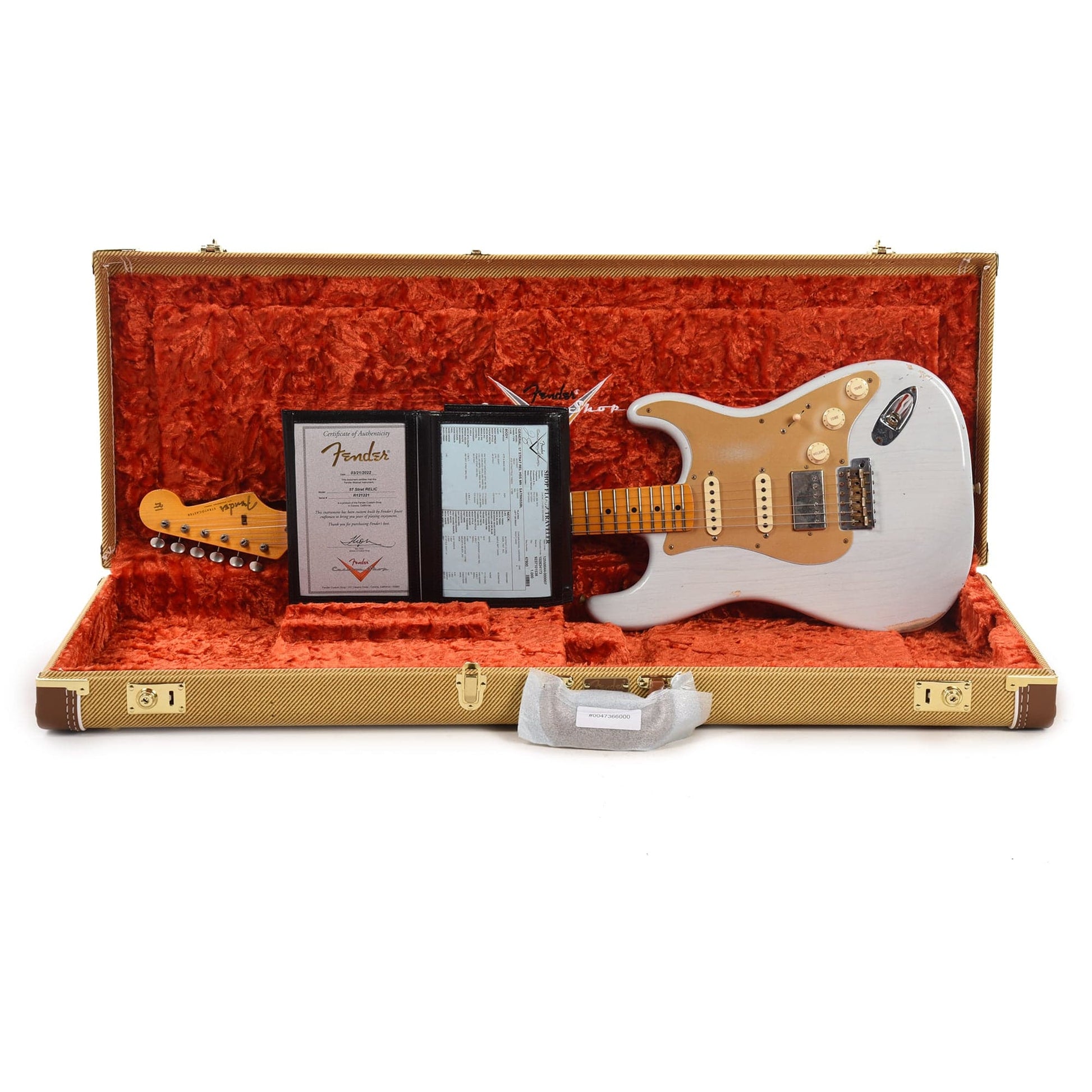 Fender Custom Shop 1957 Stratocaster HSS "Chicago Special" Relic Super Aged Trans Sonic Blue w/Lollar Imperial & Gold Anodized Pickguard Electric Guitars / Solid Body