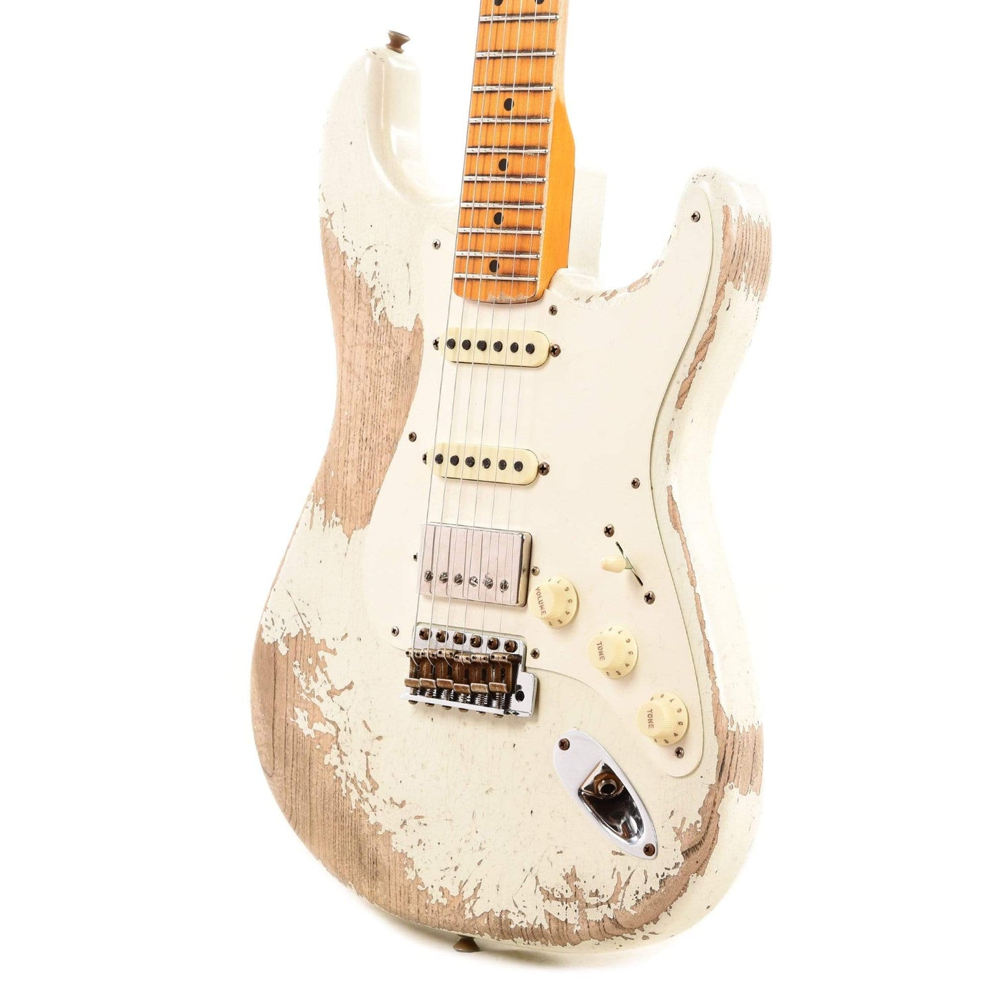 Fender Custom Shop 1957 Stratocaster HSS "Chicago Special" Super Heavy Relic Aged Olympic White w/Lollar Imperial Electric Guitars / Solid Body
