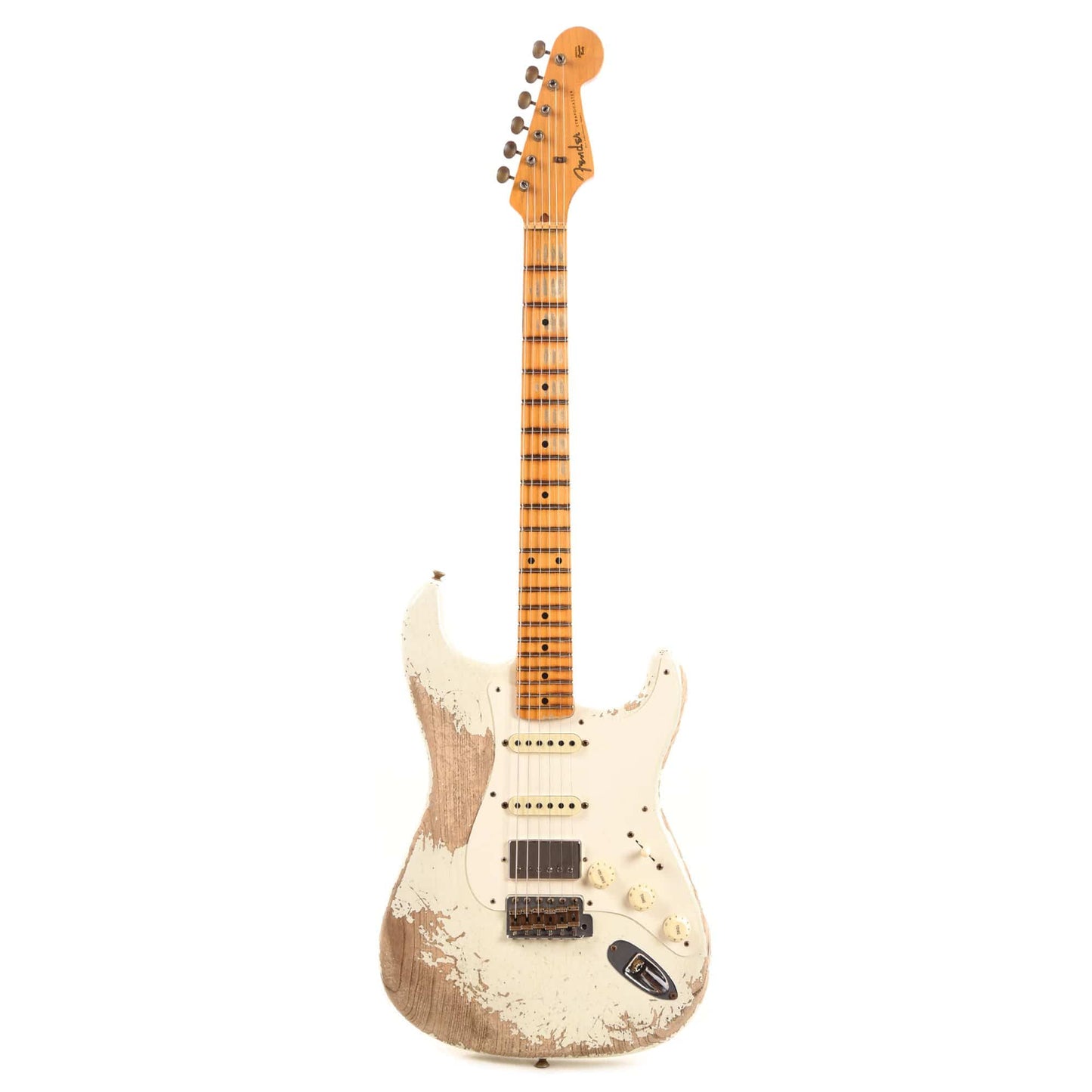 Fender Custom Shop 1957 Stratocaster HSS "Chicago Special" Super Heavy Relic Aged Olympic White w/Lollar Imperial Electric Guitars / Solid Body