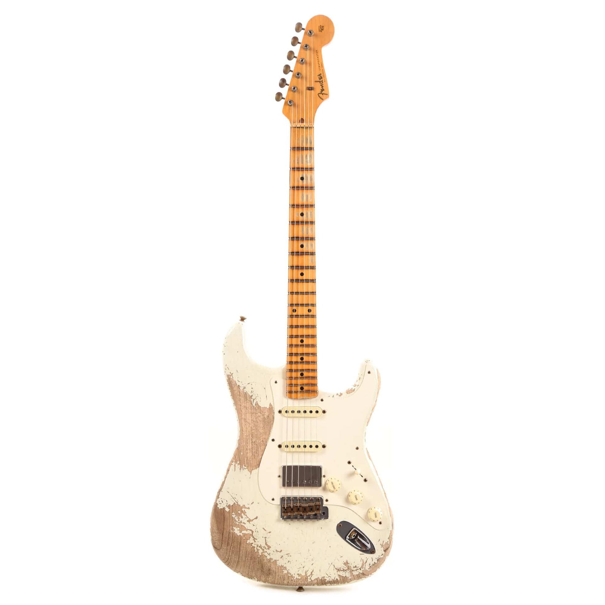 Fender Custom Shop 1957 Stratocaster HSS "Chicago Special" Super Heavy Relic Aged Olympic White w/Lollar Imperial Electric Guitars / Solid Body
