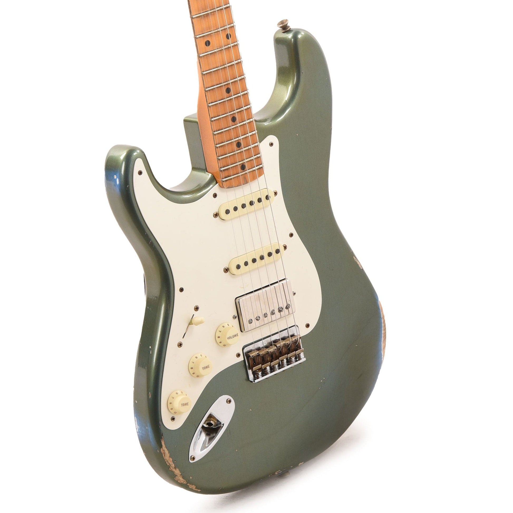 Fender Custom Shop 1957 Stratocaster HSS Hardtail "Chicago Special" LEFTY Relic Super Aged Lake Placid Blue w/Lollar Imperial Low-Wind Humbucker Electric Guitars / Solid Body