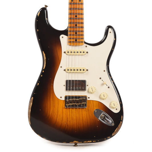 Fender Custom Shop 1957 Stratocaster HSS Hardtail "Chicago Special" Relic Faded Wide Fade Chocolate 2-Color Sunburst w/Lollar Imperial Low-Wind Humbucker Electric Guitars / Solid Body