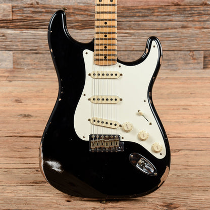 Fender Custom Shop 1957 Stratocaster Relic Aged Black 2022 Electric Guitars / Solid Body