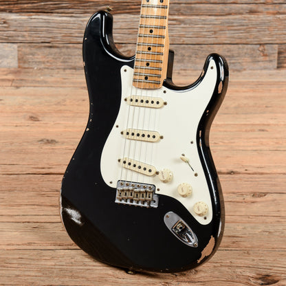 Fender Custom Shop 1957 Stratocaster Relic Aged Black 2022 Electric Guitars / Solid Body