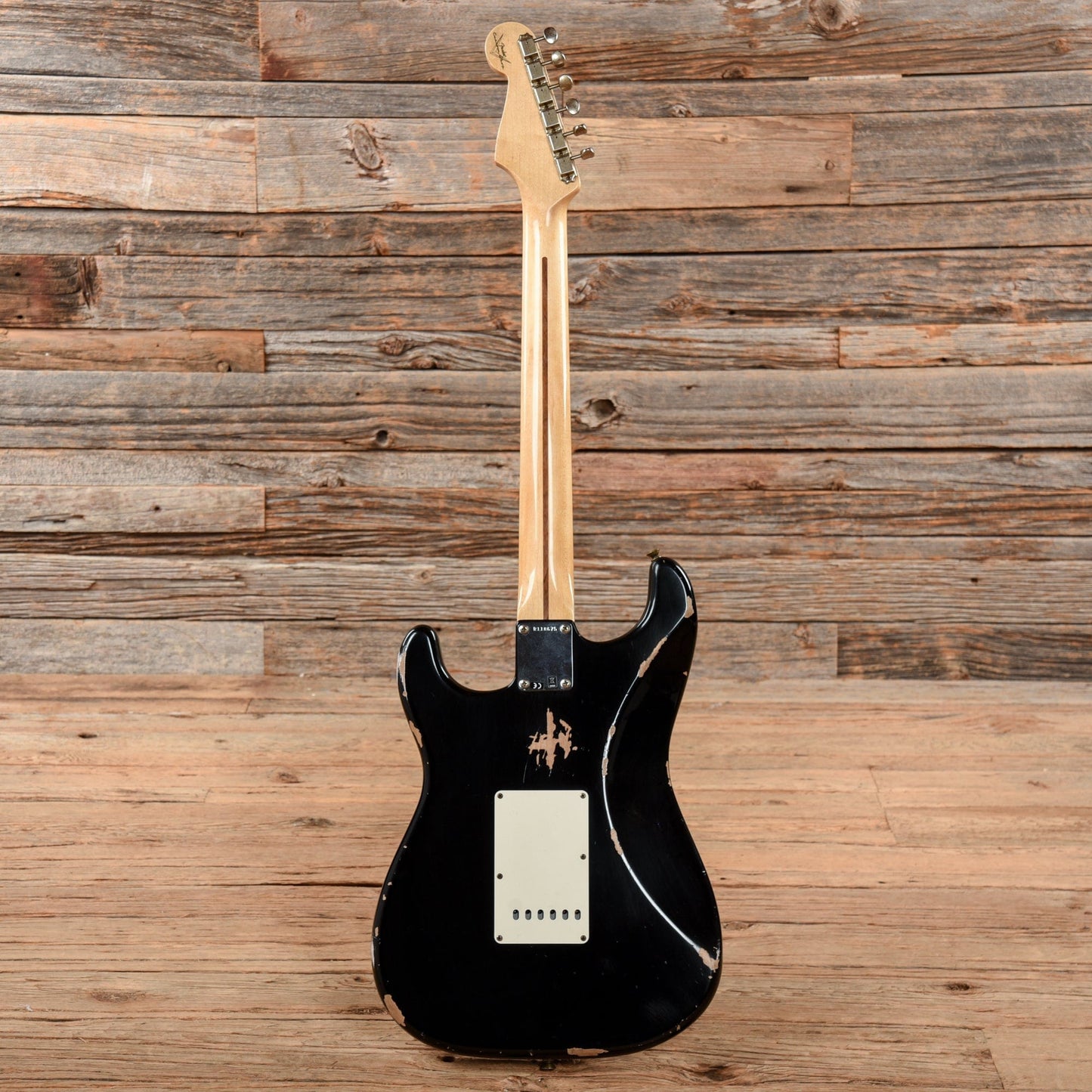 Fender Custom Shop 1957 Stratocaster Relic Aged Black 2022 Electric Guitars / Solid Body