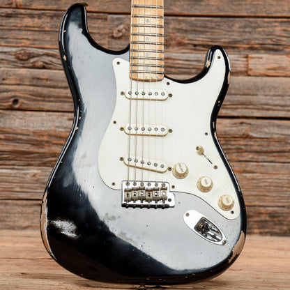 Fender Custom Shop 1957 Stratocaster Relic Aged Black 2022 Electric Guitars / Solid Body