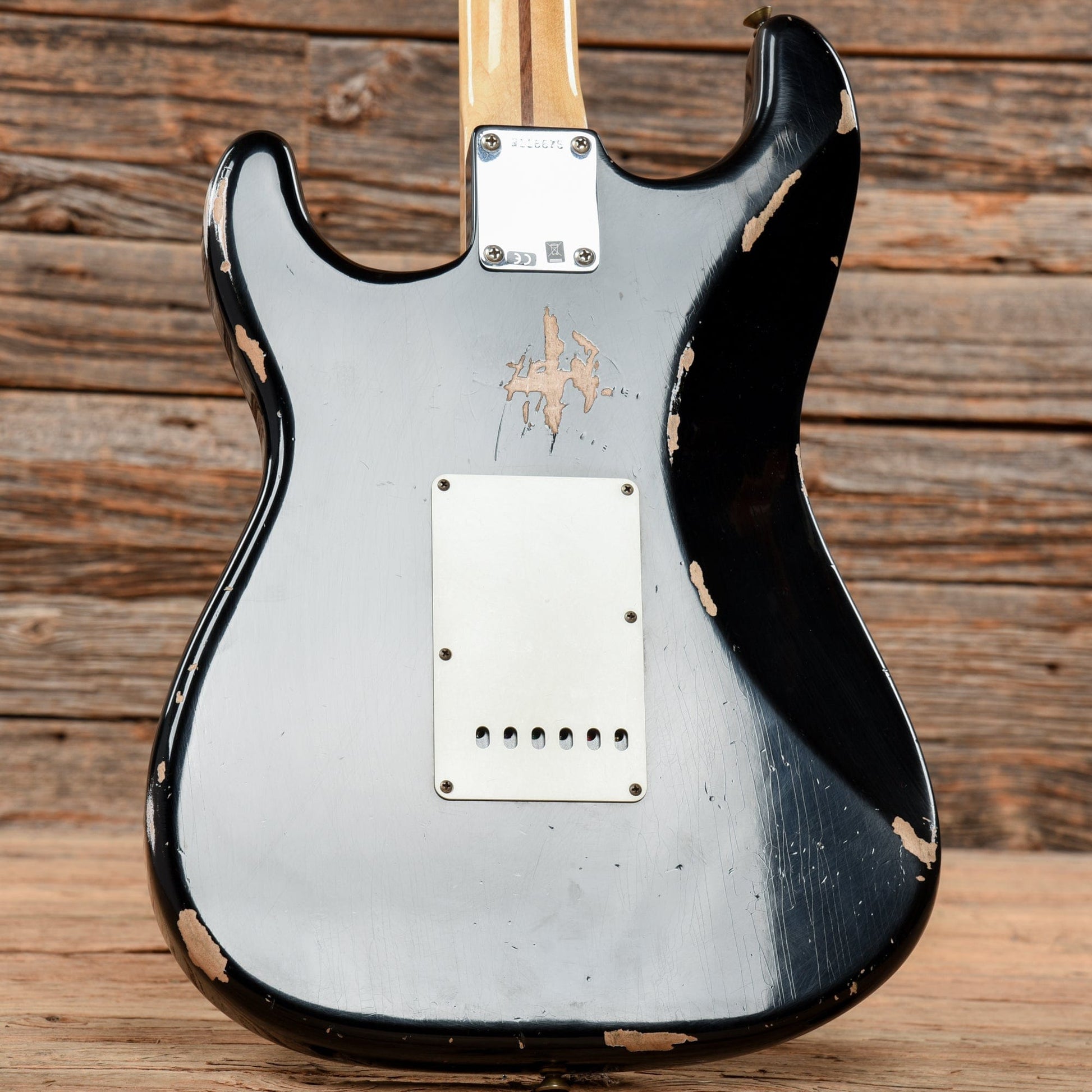 Fender Custom Shop 1957 Stratocaster Relic Aged Black 2022 Electric Guitars / Solid Body