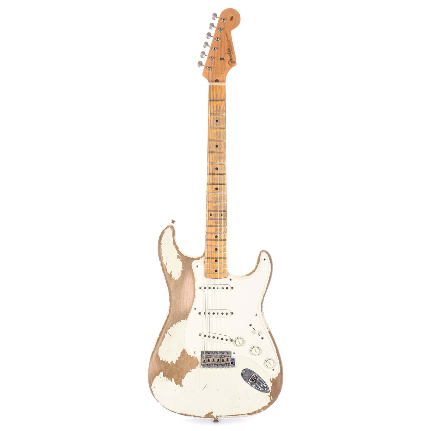 Fender Custom Shop 1957 Stratocaster Relic Aged Olympic White Master Built By Todd Krause Electric Guitars / Solid Body