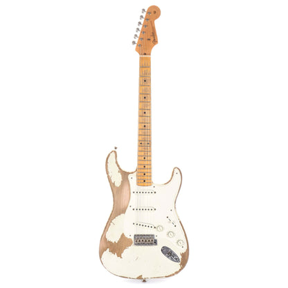 Fender Custom Shop 1957 Stratocaster Relic Aged Olympic White Master Built By Todd Krause Electric Guitars / Solid Body