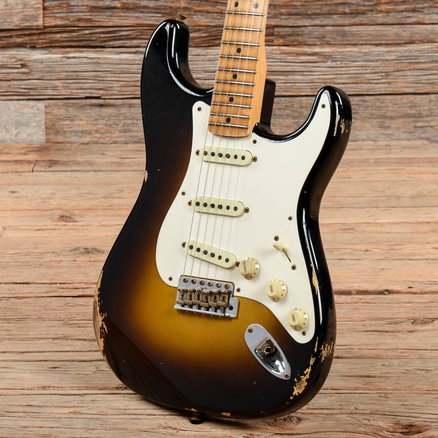 Fender Custom Shop 1957 Stratocaster Relic Wide Fade 2-Tone Sunburst 2021 Electric Guitars / Solid Body