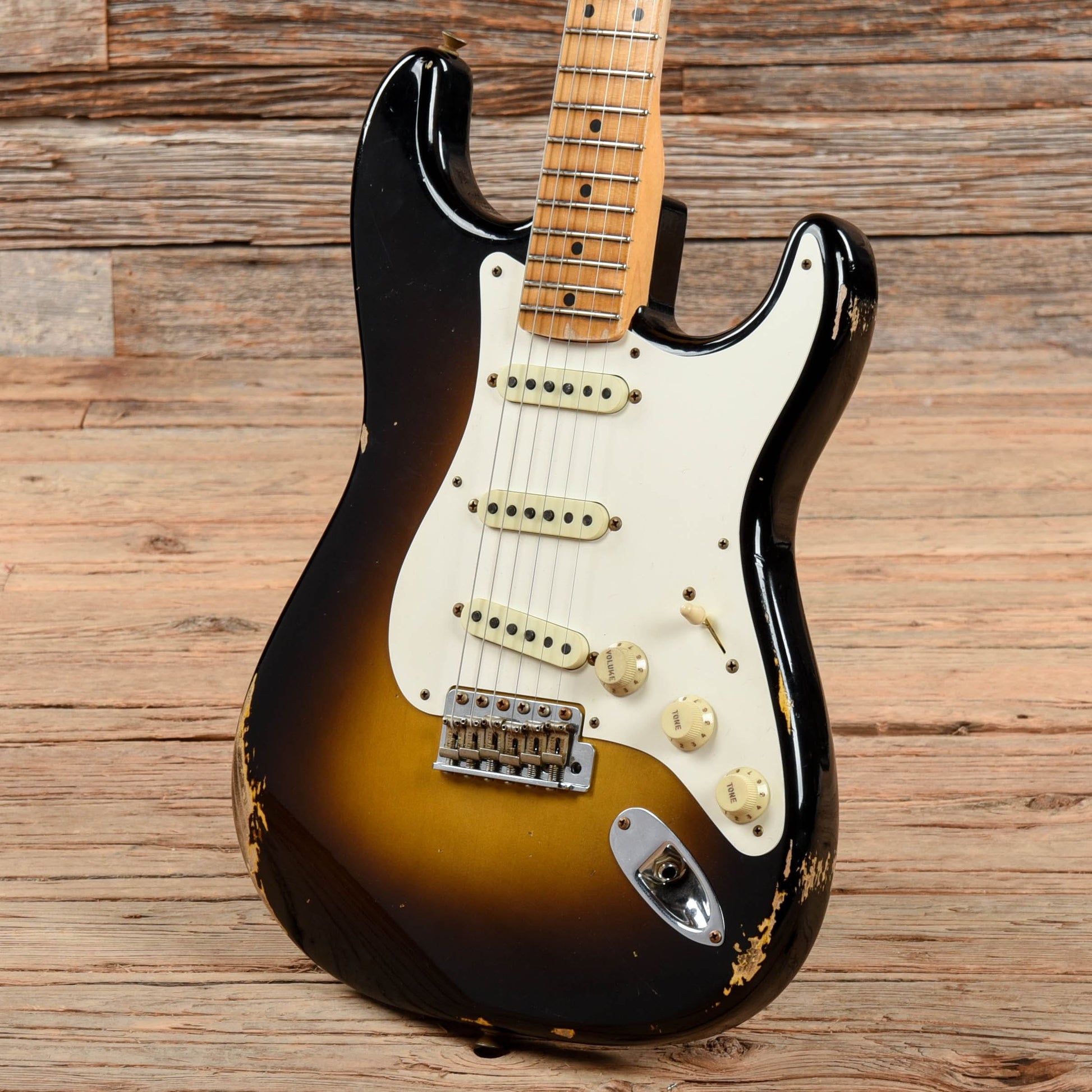 Fender Custom Shop 1957 Stratocaster Relic Wide Fade 2-Tone Sunburst 2021 Electric Guitars / Solid Body