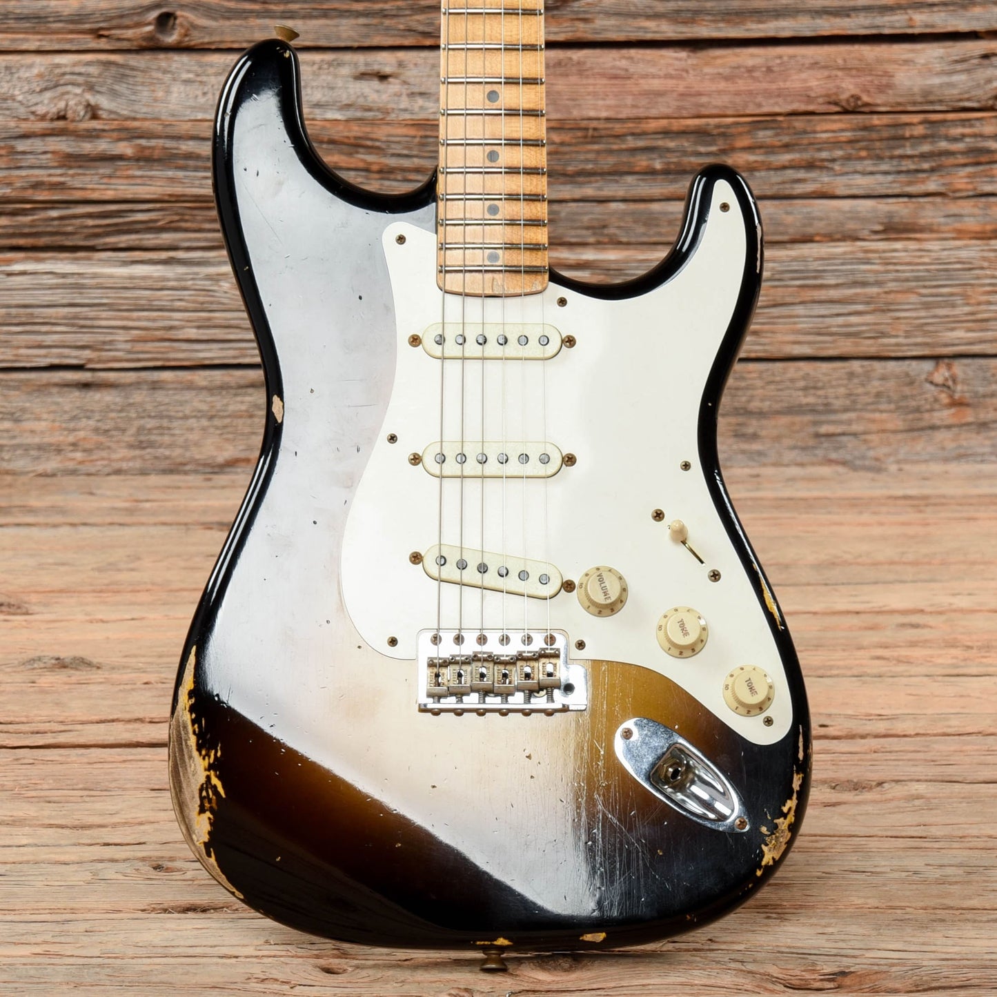 Fender Custom Shop 1957 Stratocaster Relic Wide Fade 2-Tone Sunburst 2021 Electric Guitars / Solid Body