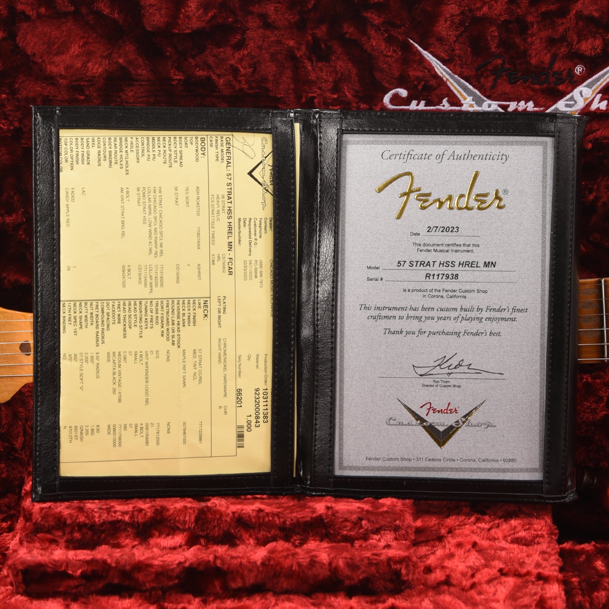 Fender Custom Shop 1957 Stratocaster Roasted Ash HSS 